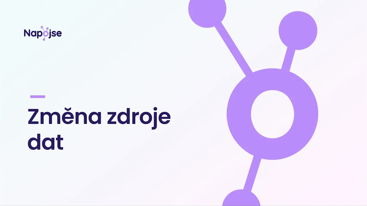 Jak změnit zdroj dat u feedu